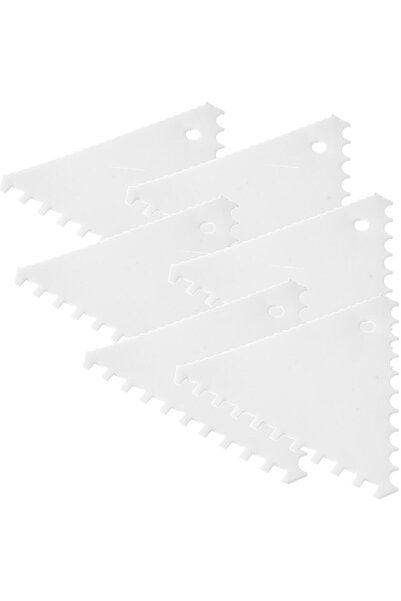 HENDI Racletă triunghiulară pentru cofetărie, pieptene cu set lat - set de 6 ...