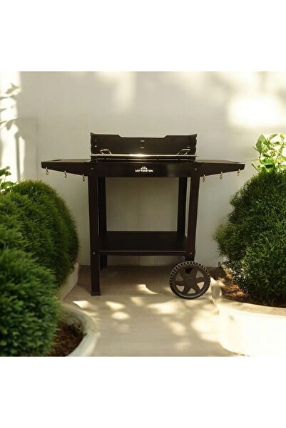 SEM Wetterstein Tekerlekli Metal Sehpalı Mangal/Barbekü S Model