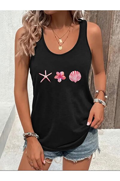 NOFLEN ΓΥΝΑΙΚΕΙΟ T-SHIRT ΜΕ ΣΤΑΥΡΟΣ ΑΣΤΕΡΙΩΝ