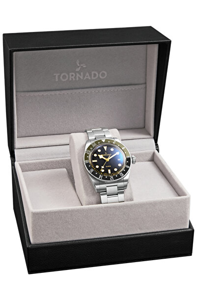 Tornado LUMINA DATE JUST Men's Analog Black Dial Watch - T24006-SBSBH