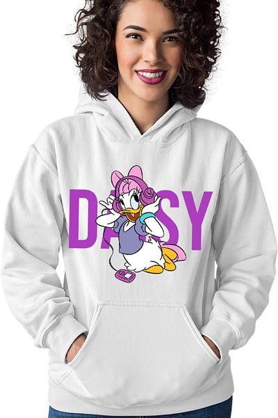 OEM Women's Hoodie Donald Duck Music Cartoon Super