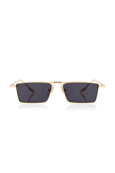 CLAREX Gold Metal Frame Unisex Sunglasses – Stylish and Modern Design with Uv400 Protection