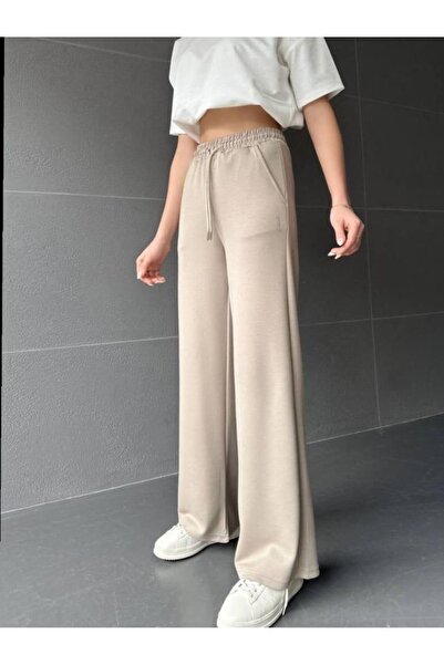 NightLove بنطال واسع الساق من القماش المشروط مع جيوب ديناميكية 158