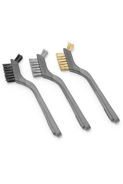 HENDI Perie de curățare pentru grătarul de grătar, oțel, nailon, alamă, SET 3...