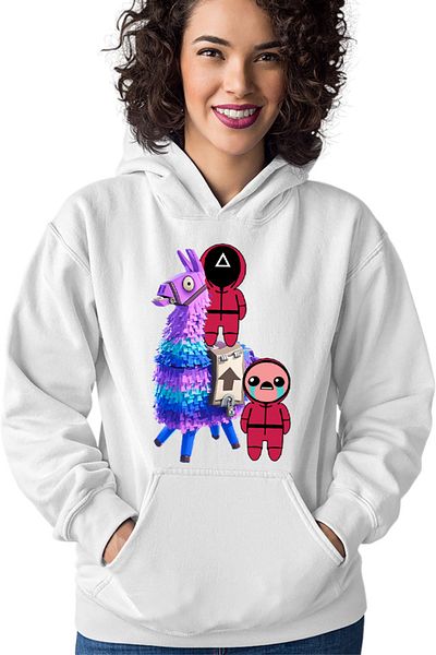 OEM Women's Hoodie Squid Game Fortnite Piniatta Issac Crying Multiplayer