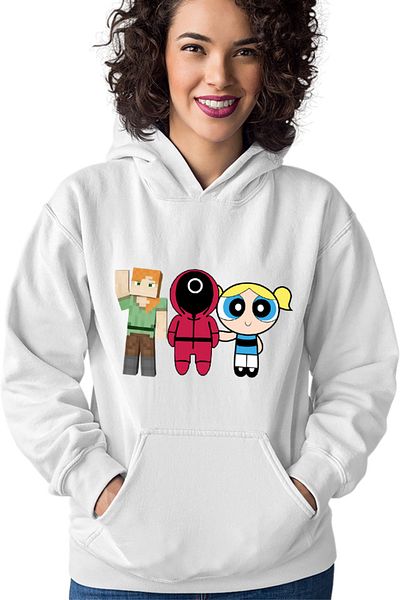 OEM Women's Hoodie Squid Game Family Powerpuff Girls Bubble Minecraft