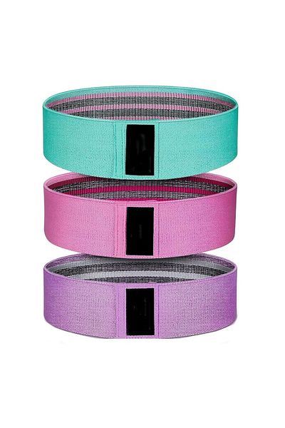 OEM Set 3 benzi de rezistență pentru fitness, diferite niveluri de rezistență, multicolore
