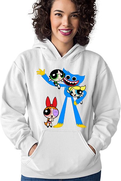 OEM Hanorac Femei Huggy Wuggy Powerpuff Girls Funny Play Childish