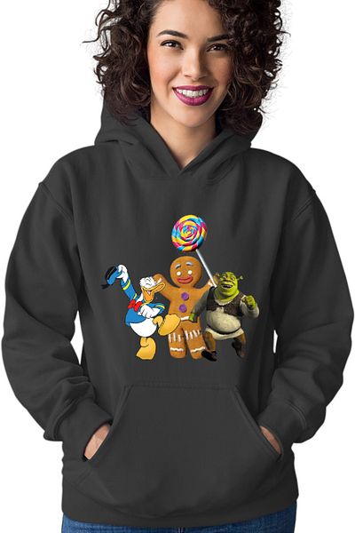 OEM Hanorac Femei Shrek Dance Happy Cookie Sweet Donald Duck