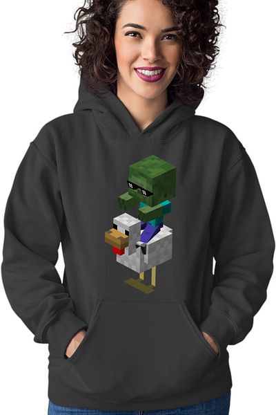 OEM Hanorac Femei Minecraft Mini Zombie Ride Chicken