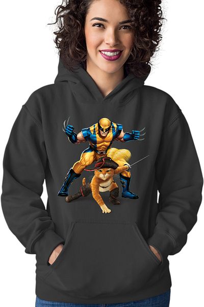 OEM Hanorac Femei Shrek Puss in the Boots Wolverine Animals Speak Universal