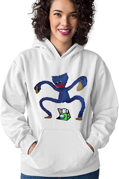 OEM Women's Hoodie Huggy Wuggy Among Us Sus Scared Crew Universe