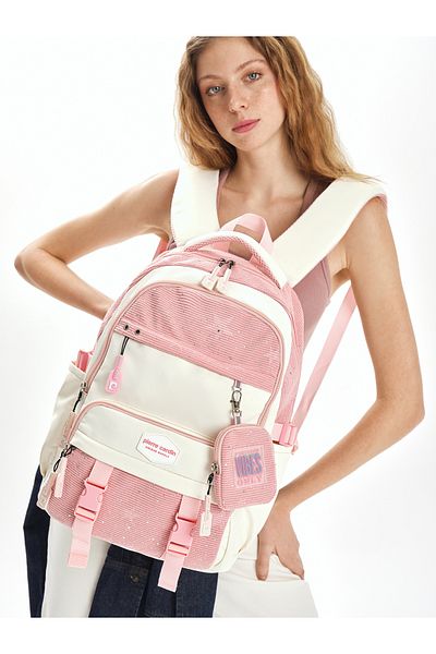 Pierre Cardin Pink School Bag