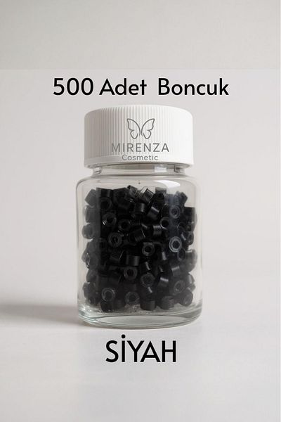 mirenza cosmetic Silicone Micro Welding Bead Black Color Hair Bead