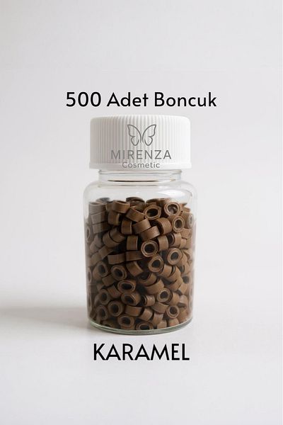 mirenza cosmetic Silicone Micro Source Bead Caramel Color Hair Bead