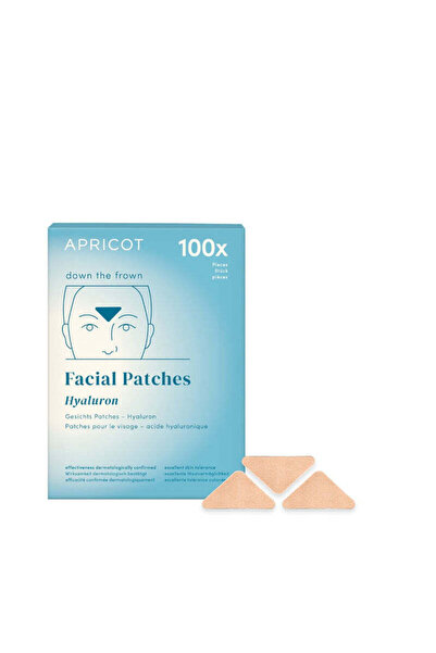 Apricot Anti-wrinkle patches with hyaluronic acid for expression wrinkles, set of 100 pieces - down the frow