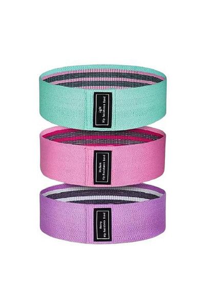 Sundiguer Set 3 benzi elastice pentru fitness, Sundiguer, 3 niveluri de rezistență, lățime 8 cm
