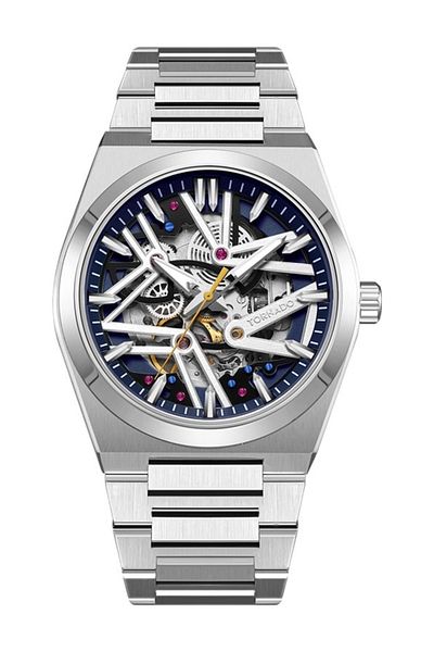 Tornado Autonova Men's Automatic Blue Dial Watch - T24301-SBSN