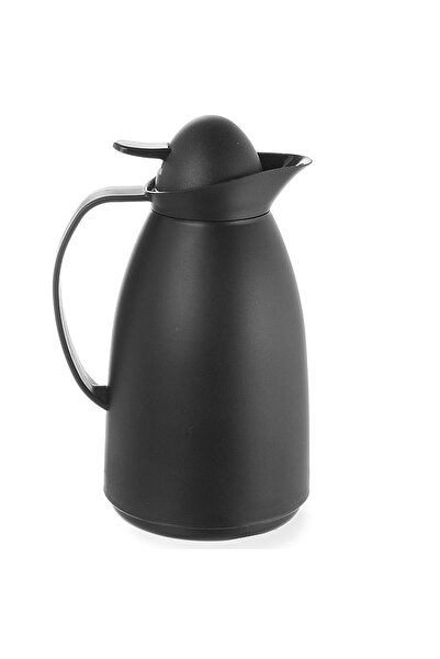 HENDI Termos cu inserție din sticlă pentru cafea și ceai, negru, capacitate 1L - 449608