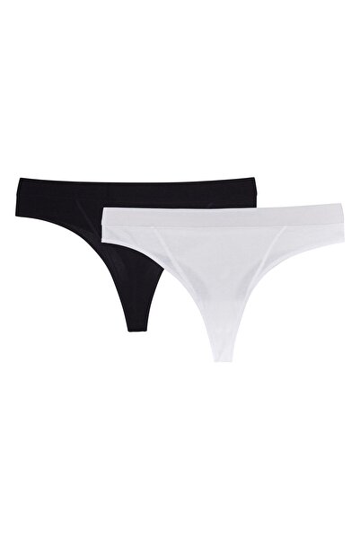 Bloovii Chiloți tanga din bumbac pentru femei, pachet de 2 buc | League