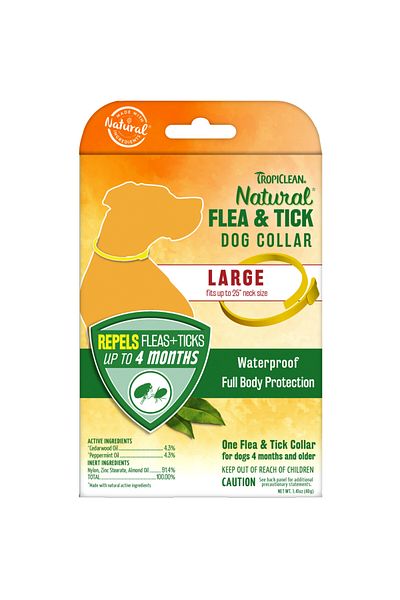 Tropiclean Natural Flea & Tick Dog Repellent Collar for Large Dogs
