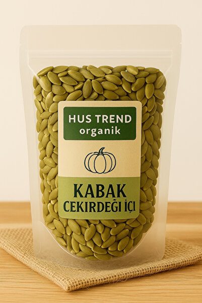 Hus Trend Kabak Çekirdeği içi 50 gr ( Katkısız, Tuzsuz, Yeşil Organik ve Doğa...