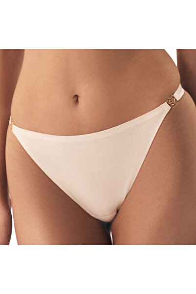 ESOTIQ Women's Thong G-String with Golden Details Smooth Front & Mesh Back | Influensa