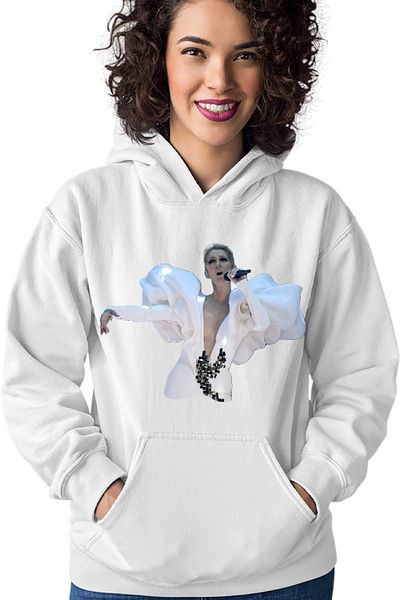 OEM Celine Dion Women's Hoodie Concert Movie Costume Fashion Model