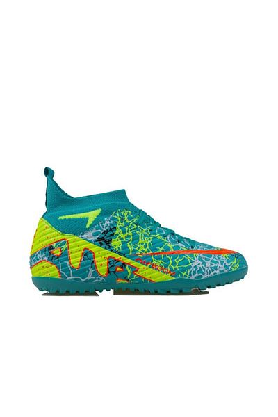 m2s Turquoise Men's High-Rise Flexible Astroturf Field Shoes