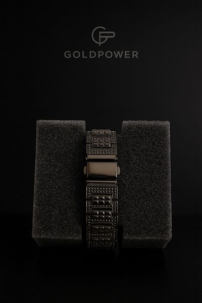 Goldpower Popular Stone Model Calendar Metal Women's Wrist Watch
