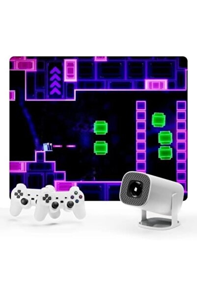 Shopi Smart Video Game Projector, 1080P Resolution, 150 ANSI Lumens, WiFi 6, Home Theatre Console System