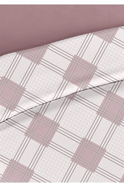 Evim Loren 100% Cotton Double Duvet Cover Set 200X220Cm Lilac Plum