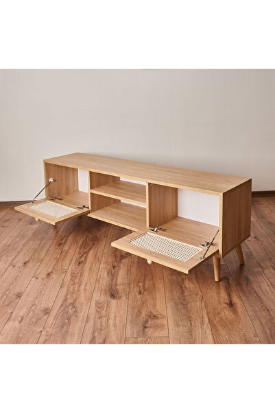 Just Home 2 Kapaklı Hazeran Tv Ünitesi - Safir Meşe - 160 cm