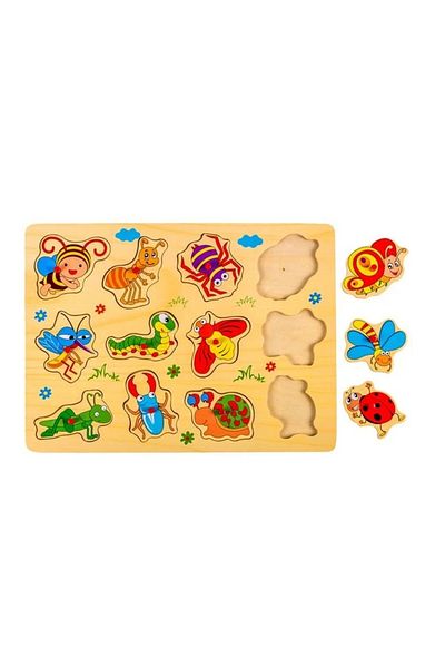 divendi-ro Puzzle insecte, 12 piese, 3 ani+, 30x22 cm