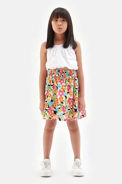 Tyess Girl Patterned Skirt