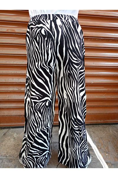 Mıstık Bebe Viscose Patterned Girl's Baggy Pants