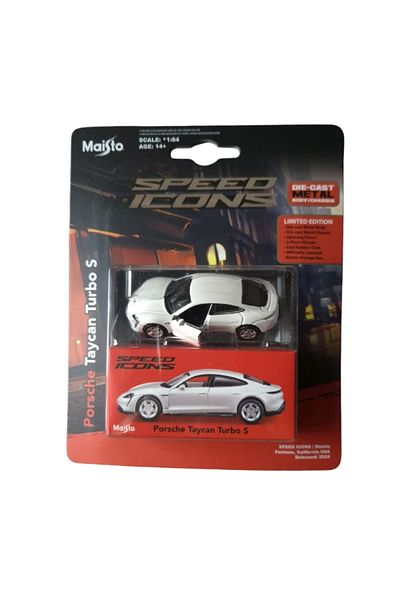 Maisto Porsche Taycan Turbo S, 2019, limited edition, alb, 1/64
