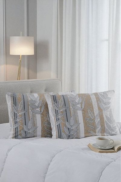YALITEKS HOME Set of 2 Cotton Pillowcases |   Printed |   50X70Cm