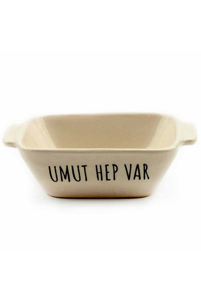 PALTO TASARIM Hope Is Always Available Ceramic Snack Bowl & Coffee Side Presentation