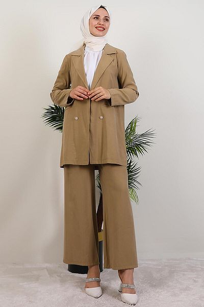 GİYZAMİLA Σετ παντελονιού Elvin Light Khaki