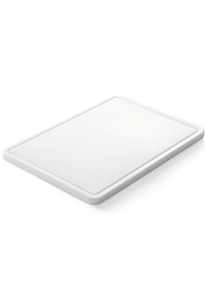 HENDI Deska kuchenna do krojenia i siekania z rowkiem HDPE 35.5x25cm - 826362