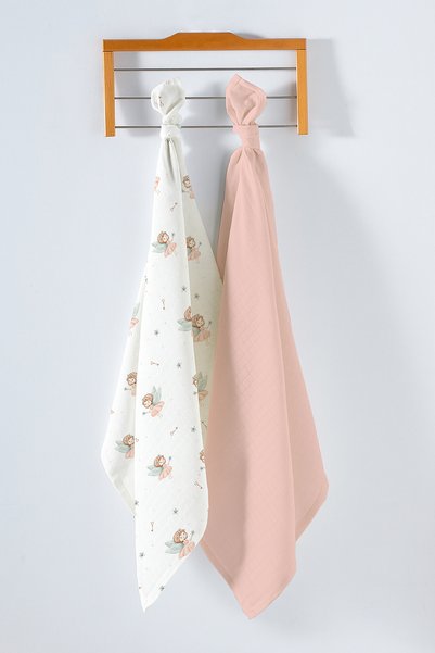Maison Bebe Kz Multi-Purpose Baby Muslin Blanket Set of 2