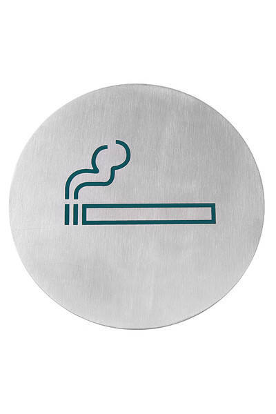 HENDI Indicator informativ autoadeziv PENTRU FUMĂTORI, oțel inoxidabil, diame...