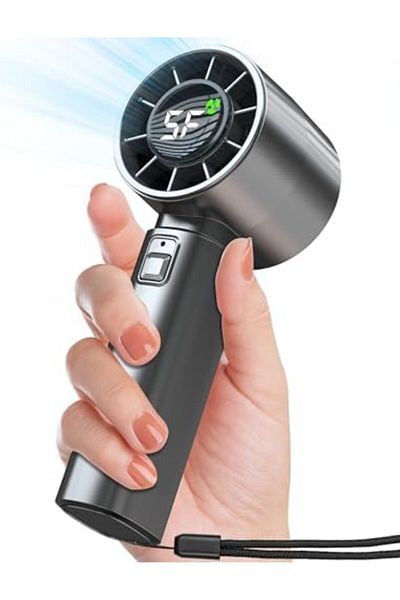Shopi Portable Handheld Fan - High Speed Cooling, USB Rechargeable Mini Fan with 4000mAh Battery 12 Hours