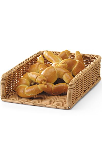 HENDI Coș de prezentare tip bufet din poliratan pentru pâine 295 x 395 x 105 mm