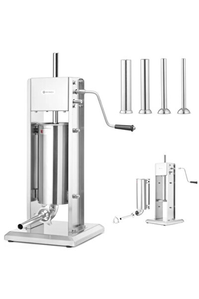 HENDI Nadziewarka napełniacz szpryca do kiełbas pionowa PROFI LINE 5L + lejki 282588