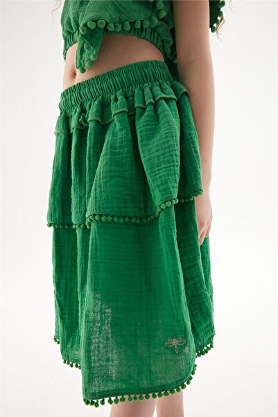Tyess Girl Green Skirt
