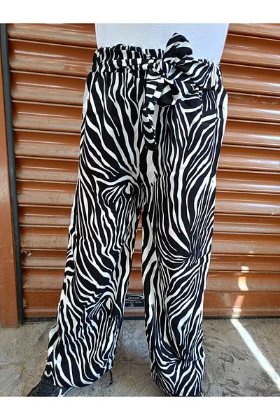 Mıstık Bebe Viscose Patterned Girl's Baggy Pants