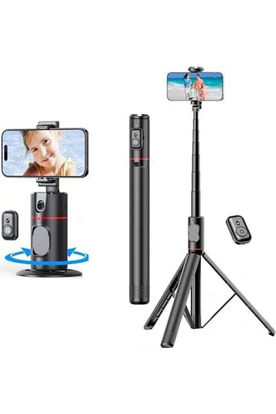 Generic MUNTAQI 360° Auto Face Tracking Tripod with 72" Extendable Selfie Stick & Phone Tripod Stand