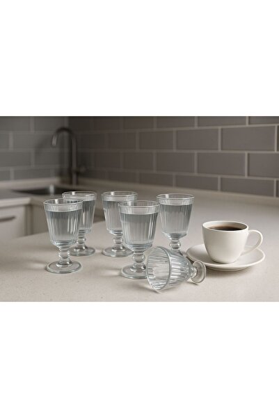 Kitchen Line DUBLİN FLÜT KAHVE YANI SU BARDAK 6 LI